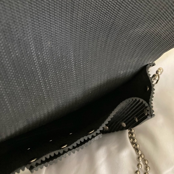 Gloria Gerber Textured Rubber, Ball Chain Crossbody. Handcrafted in Akron, Ohio - Picture 4 of 5